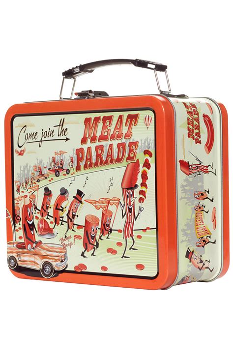 meat parade metal lunch box|Meat Parade Lunchbox .